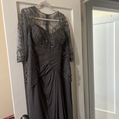 Mother of the Bride/Groom Lace Chiffon Dress with Jacket Size 18