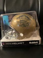 Mel Blount Signed Gold HOF Mini Helmet