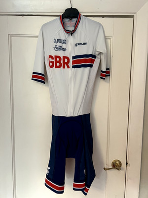 Kalas Elite GB British Cycling Short Sleeve Aero Skinsuit Size 1+