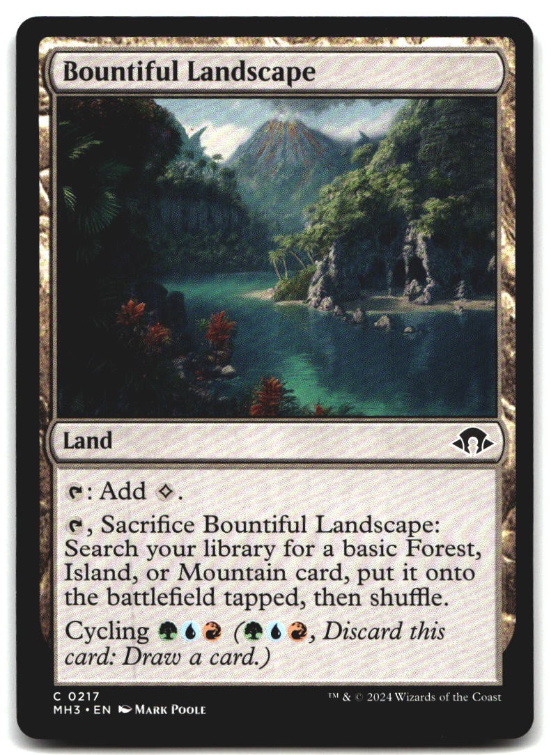 Bountiful Landscape 217 Modern Horizons 3 C NM Magic: The Gathering