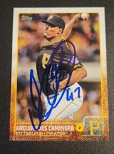 Arquimedes Caminero Autograph Signed 2015 Topps Pittsburgh Pirates