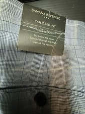 banana republic Tailored Fit Men  s Dress Pants 32x30 Tapered Legs NWT