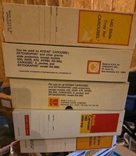 Kodak Carousel Slide Projector Tray In Boxes 140 Slide Capacity