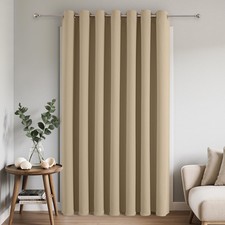 Blackout Patio Sliding Door Curtains 90 Inches Long, Grommet Privacy Room Div...