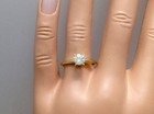 1.30Ct Genuine Diamond  Round Engagement Ring Earth Mined Solid 14K Yellow Gold — photo 7