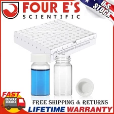 20ml Scintillation Vials Transparent Borosilicate Glass Counting Vial 100/500Pcs