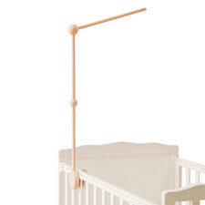 Crib Mobile Holder, HBM Wooden Mobile Arm  Hanger for Crib, Nursery Decor for B