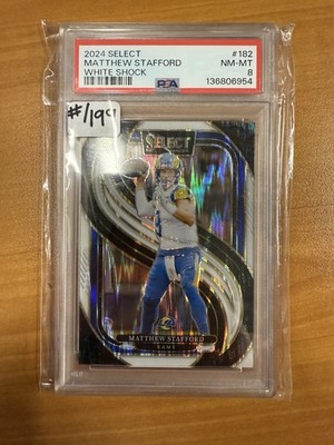 2024 Select Matthew Stafford White Shock PSA 8