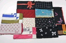 Handkerchief Lot Of 12 Pocket Square Bandana J,BYRS Renoma Lhuette Hanae Mori
