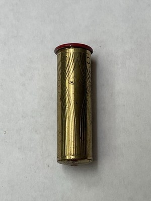 Vintage Coty New York Etched Gold Tone Lipstick