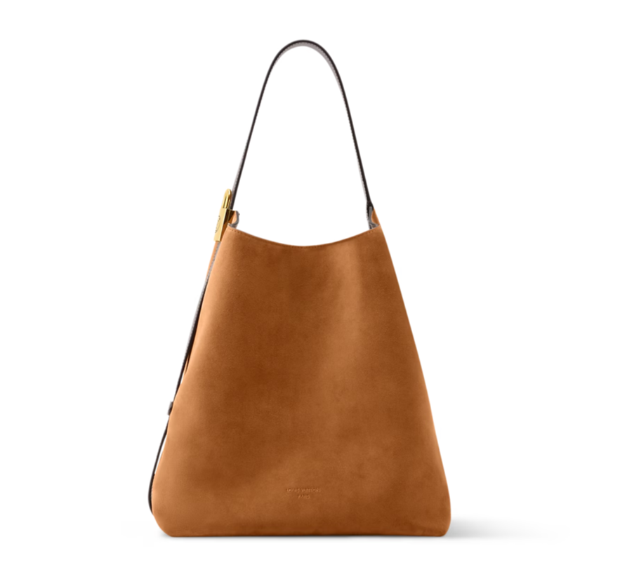 NEW Louis Vuitton Monogram Low Key Hobo MM Shoulder Bag Brown M25516 Auth LV
