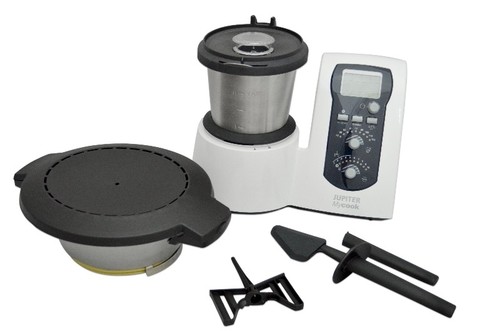 Jupiter Mycook 881100 All-in-One Kompakt-Küchenmaschine Induktion mit Rezeptbuch