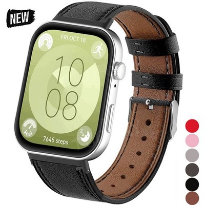 Für Huawei Watch Fit 4/ Fit 4 Pro/ Fit 3 Leder Armband Uhrenarmband Ersatzband