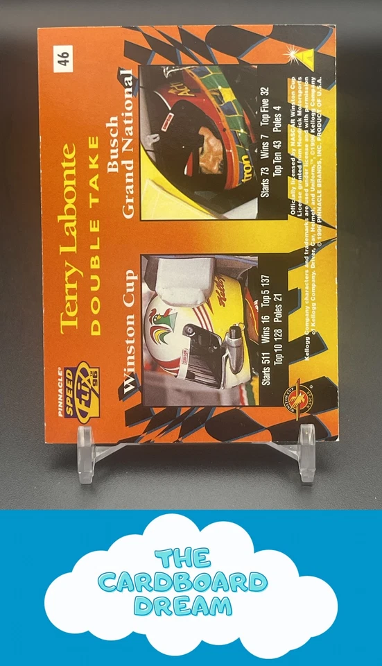 Terry Labonte 1996 Pinnacle Speedflix #46 HOF Labonte Motorsports - Image 2 of 2