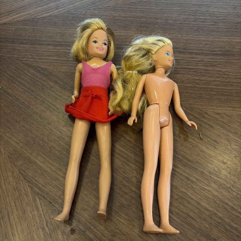 2 Vintage Skipper Dolls 1967 And 1978 See Pictures!!!