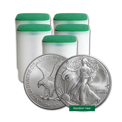 1 oz American Eagle BU (Random Year) - Lot of 5