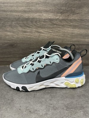 Nike React Element 55 Sneakers Ocean Cube Blue Running BQ6166-30