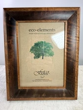 Vintage Fetco Wood Picture Frame Dark Stain Sierra 5x7 Photo Made In Thailand