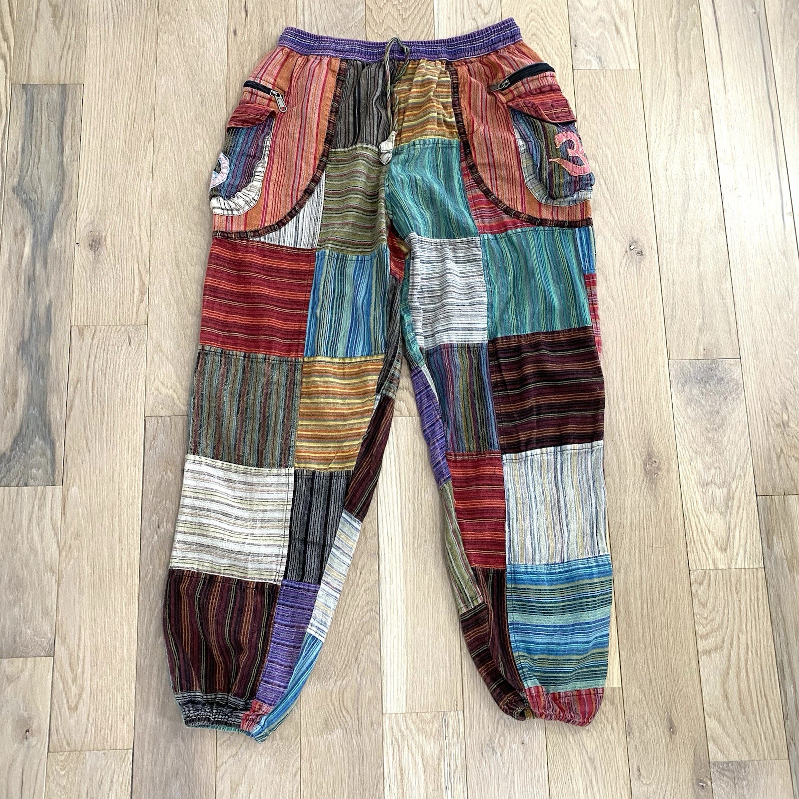 Rising International Patchwork Colorblock Cargo P… - image 1