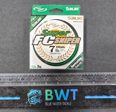 Sunline FC Super Sniper 100% Fluorocarbon Fishing Line 200yd. Spool--7 lb. test