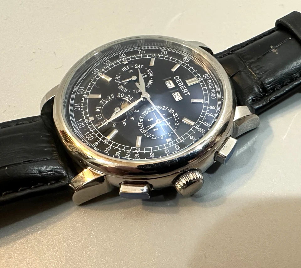 New Debert Automatic Men's Wristwatch All Stainless-steel Annual Calendar 42mm - Image 2 of 4