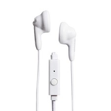 Magnavox White MHP4820M-WH 3.5mm Connector Silicone Stereo Earbuds with...