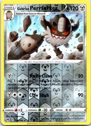 Galarian Perrserker 113/185 Vivid Voltage Reverse Holo Rare