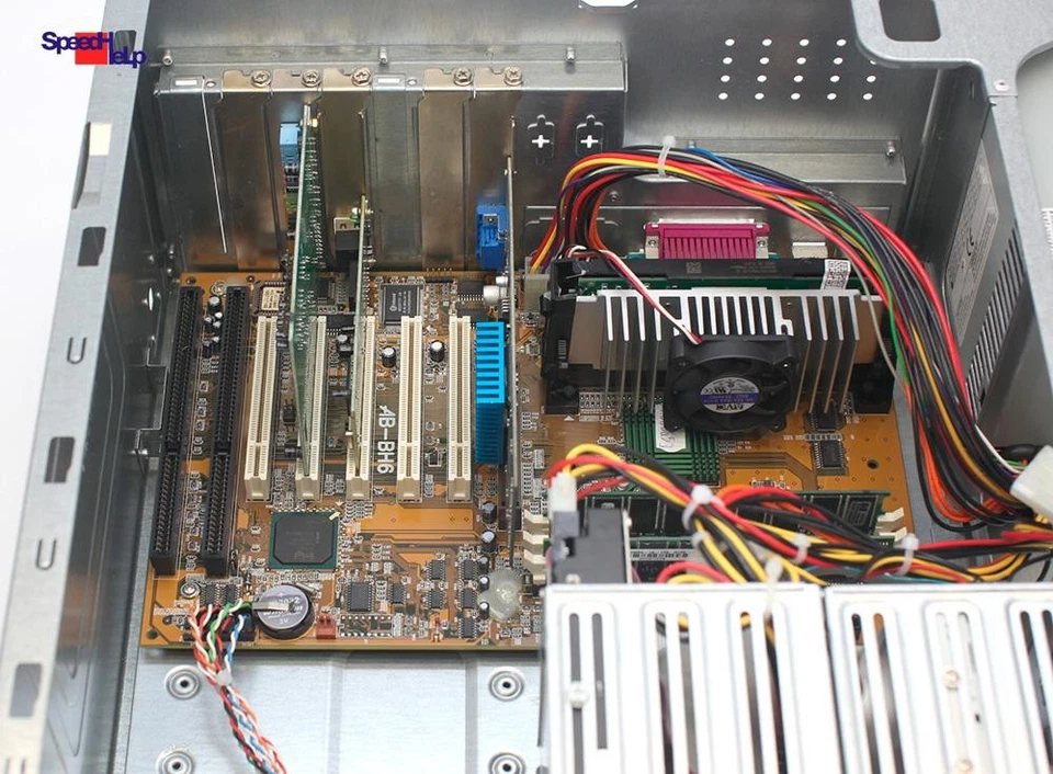 2x Isa Ranura Abit AB-BH6 Intel Pentium III 3 Computadora PC Paralelo Windows 98 - Imagen 4 de 4