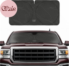 Windshield Sun Shade for GMC Sierra 1500 2014-2018, Foldable Truck Sunshade, UV