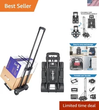 Compact Folding Trolley Dolly: 70 lb Capacity Utility Cart for Easy Transport
