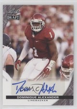 2016 Leaf Draft Retail Auto Dominique Alexander #A-DA1 Auto r9o