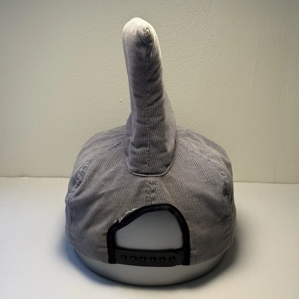 Винтажная 1983 Landshark вельвет шляпа Snap назад крышка большой акулы плавник сделано в США - Изображение 3 из 4