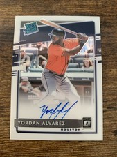 2020 Panini Donruss Optic Yordan Alvarez Rated Rookie Autograph Card RC Auto