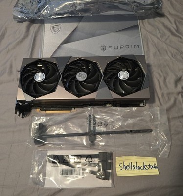MSI GeForce RTX 4080 Super SUPRIM X 16GB Graphics Card (Serial Number Recorded)