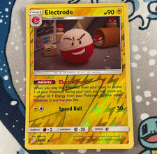 Electrode 39/181 Reverse Holo Rare Sun & Moon Team Up Pokemon Card 2019 LP