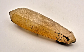 Doubly Terminated Quartz Crystal with a light coating of haematite 8 cm 40 grams