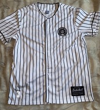 NWT NBA Pinstripe Baseball Jersey Men’s XL Retro 1946 Vintage Style