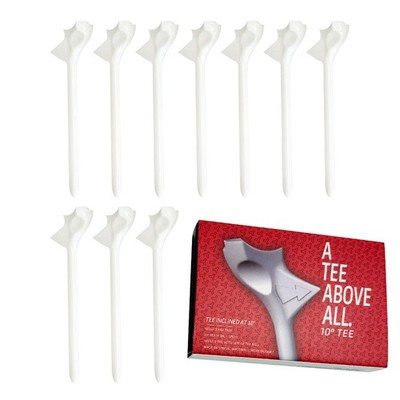 Flight Path Golf Tees 3-1/4 Zoll 10 Stück Par Tee Stabilität reduzieren Kraft