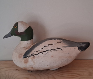 Captain Harry Jobes. vintage duck decoy. bufflehead duck decoy