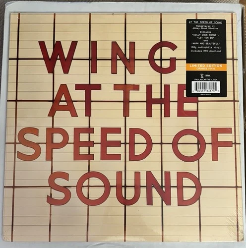 Paul McCartney & Wings- At The Speed Of Sound Orange Vinyl.  Sealed