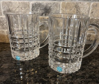 Tiffany & Co. Atlas Crystal Tiffany Beer Mugs Germany (Set of 2)