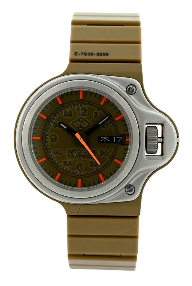 Reloj Seiko Cabane de Zucca JDM Giugiaro Salpicadero Plástico Marrón Ref: 7S36-0250! Foto 2 de 4