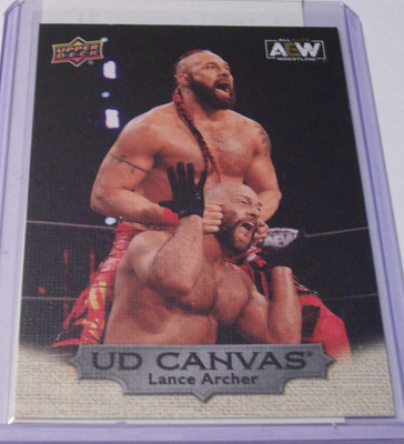 2022 Upper Deck AEW UD Canvas Insert #C-19 Lance Archer Vance Hoyt NJPW TNA ECW