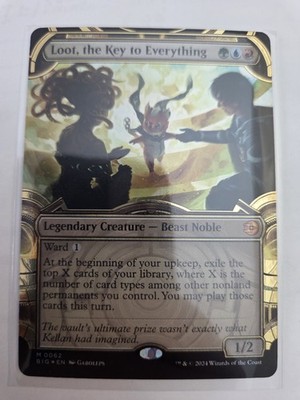 mtg, Loot, the Key to Everything (Showcase) (Raised Foil) OTJ BIG SCORE NM