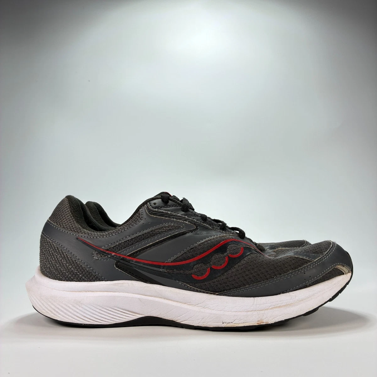 Saucony Cohesion 17 Mens Running Shoes Shadow Black Red Wide 4E S20944-101 Sz 8 Men main image 3
