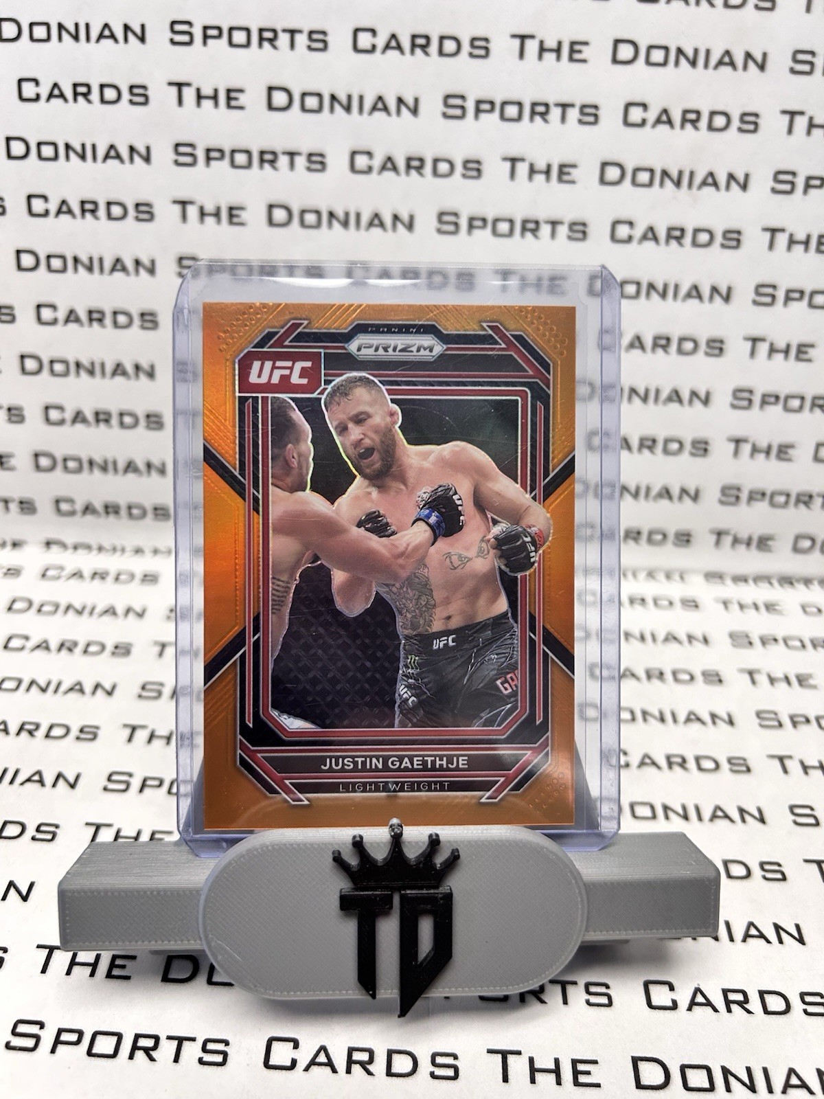 2023 Prizm UFC #110 Justin Gaethje Orange /99