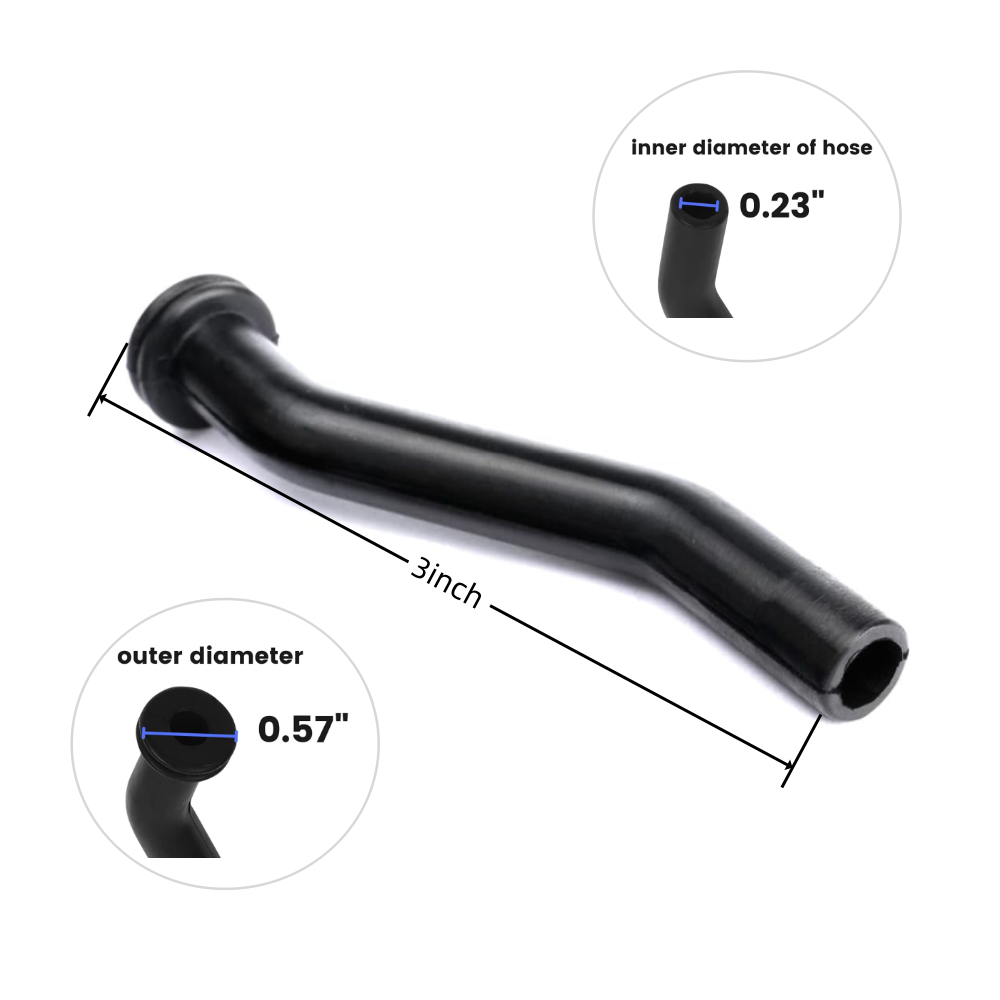 Vacuum Hose for Briggs & Stratton for John Deere D125 Replace 596163 ...