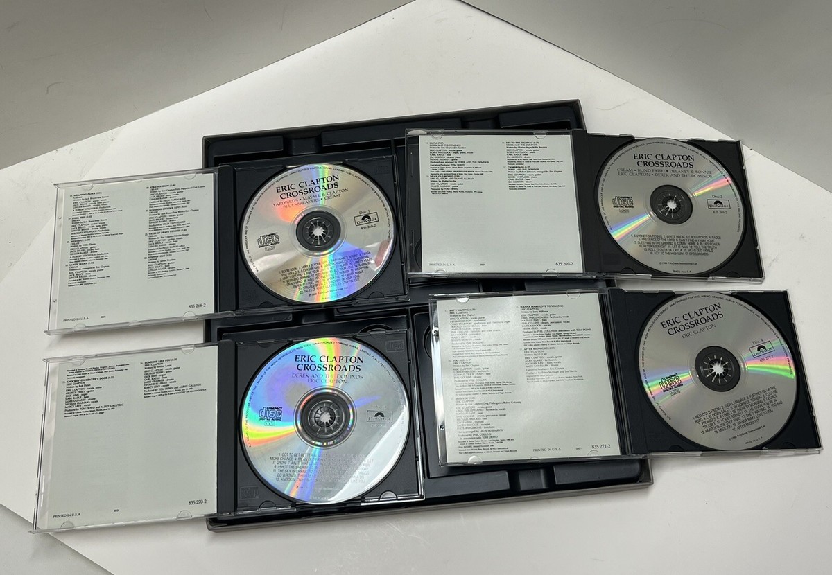 Eric Clapton Crossroads 4 CD Box Set w/ Booklet Rock Music Guitar