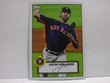 2021 Topps Baseball 1952 Topps Redux #T52-16 Justin Verlander (Houston Astros)