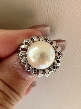 Sterling Silver Pearl Ring